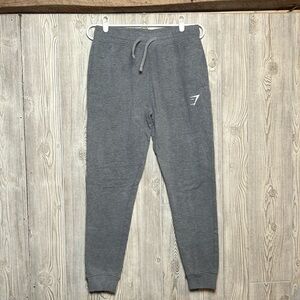 Gymshark Gray Arrival Woven Plain Logo Trouser Joggers Sweatpants Small